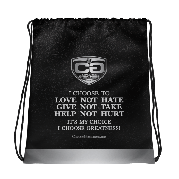 CG Silver Drawstring Bag - Image 2
